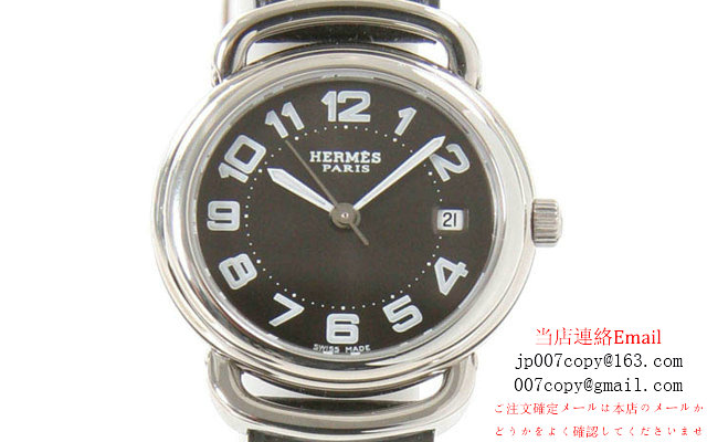 《美品　稼動品》　エルメス　プルマン　PU2.210  レディース腕時計